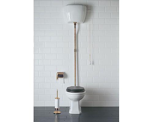 Сливная арматура Globo Paestum BA014br ручка Белая цепочка Бронза