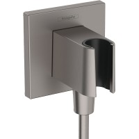 Шланговое подключение Hansgrohe FixFit E Шлифованный черный хром
