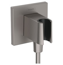 Шланговое подключение Hansgrohe FixFit E Шлифованный черный хром