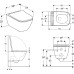 Унитаз Geberit Smyle Square подвесной с сиденьем Микролифт