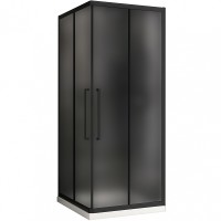 Душевой уголок Abber Schwarzer Diamant 80x80 профиль Черный стекло матовое