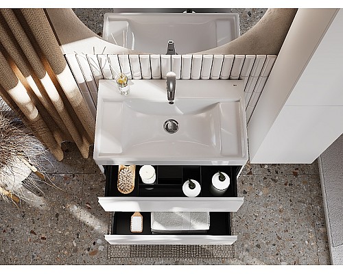 Тумба под раковину Roca Ona 80 A857630509 подвесная Белая матовая