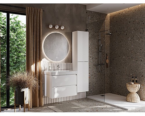 Тумба под раковину Roca Ona 80 A857630509 подвесная Белая матовая