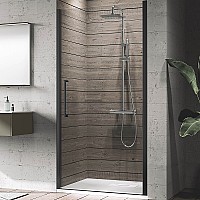 Душевая дверь Novellini Young 100 Y21B97-1H профиль Черный матовый стекло прозрачное