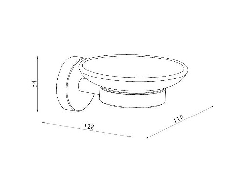 Мыльница Damixa Scandi Pro HASP34200 Хром