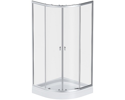 Душевой уголок AM.PM X-Joy Twin Slide 90х90 W88E-205-090MT64 профиль Хром матовый стекло прозрачное