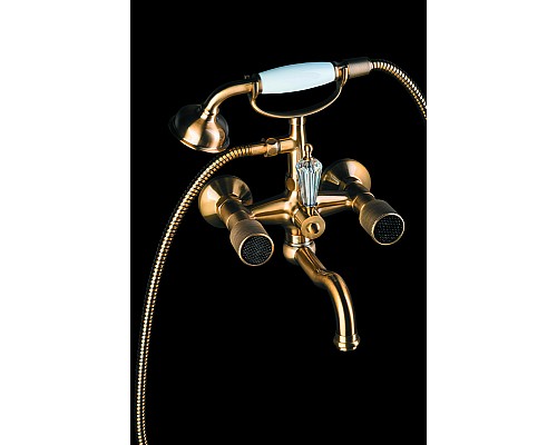 Смеситель для ванны Boheme Royal Cristal 313-Royal/CRST black Бронза