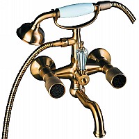 Смеситель для ванны Boheme Royal Cristal 313-Royal/CRST black Бронза