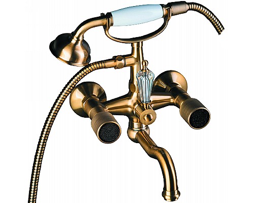 Смеситель для ванны Boheme Royal Cristal 313-Royal/CRST black Бронза