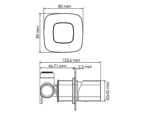 Смеситель для душа WasserKRAFT Nuthe 9151 Черный матовый