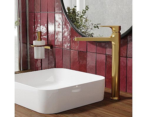 Смеситель для раковины WasserKRAFT Havel 3603H Золото матовое