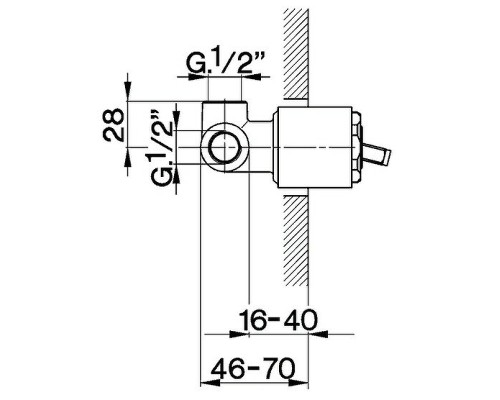 Скрытая часть для смесителя Cisal ZA00230004 G 1/2