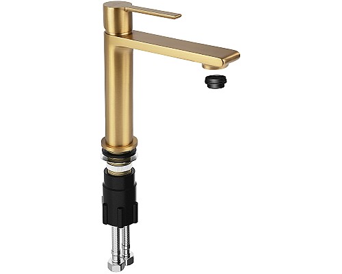 Смеситель для раковины Kaiser Serio 05311-3 Шлифованное золото