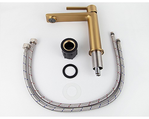 Смеситель для раковины Kaiser Serio 05311-3 Шлифованное золото