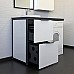 Тумба с раковиной Comforty Лозанна 120 00-00014813 на стиральную машину Белая глянцевая Графит