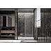 Душевая дверь Veconi Premium Trento PTD-30B 130 PTD30-B-130-01-C4 профиль Черный матовый стекло прозрачное