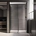 Душевая дверь Veconi Premium Trento PTD-30B 130 PTD30-B-130-01-C4 профиль Черный матовый стекло прозрачное