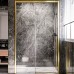 Душевая дверь Veconi Premium Trento PTD-30G 120 профиль Брашированное золото стекло прозрачное
