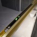 Душевая дверь Veconi Premium Trento PTD-30G 120 профиль Брашированное золото стекло прозрачное