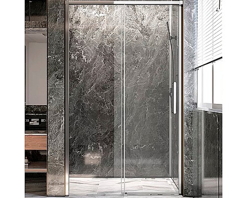 Душевая дверь Veconi Premium Trento PTD-40CH 120 PTD40-CH-120-01-C4 профиль Хром стекло прозрачное