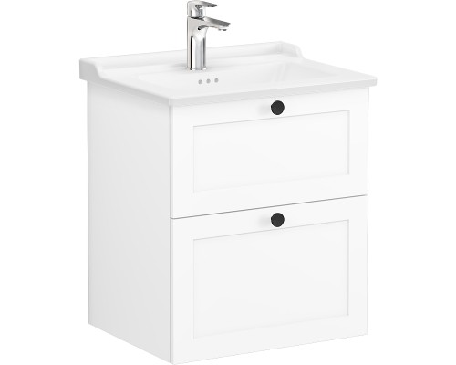 Тумба с раковиной Vitra Root Classic 60 подвесная Белая матовая