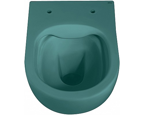 Унитаз Abber Bequem AC1101MBG подвесной Темно-зеленый матовый с сиденьем Микролифт