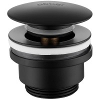Донный клапан Abber click-clack Черный матовый