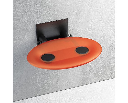 Сиденье для душа Ravak Ovo P Orange/Black B8F0000044 Прозрачно-оранжевое Черное Сиденье для душа Ravak Ovo P Orange/Black B8F0000044 Прозрачно-оранжевое Черное