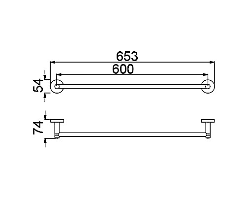 Полотенцедержатель Timo Saona 13053/00 Хром