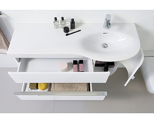 Тумба под раковину Laufen Palace 114 R 4.0160.2.075.464.1 подвесная Белая глянцевая