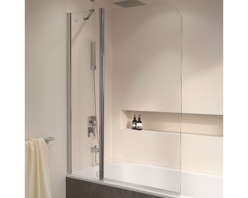 Шторка на ванну RGW Screens SC-011 90х140 351101109-11 профиль Хром стекло прозрачное