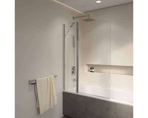 Шторка на ванну RGW Screens SC-011 90х140 351101109-11 профиль Хром стекло прозрачное