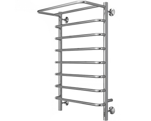 Электрический полотенцесушитель Terminus Полка П8 500х850 4670078524836 с полкой Хром