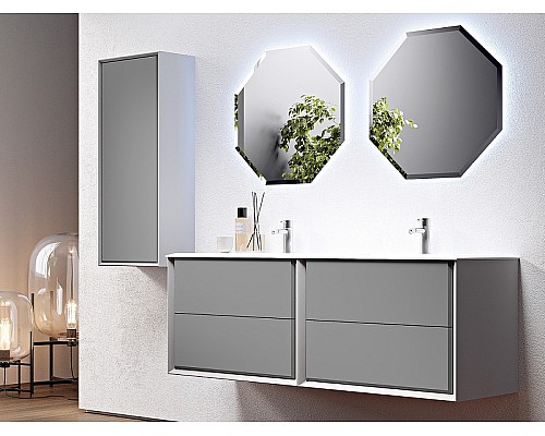 Зеркало Cezares 60 45078 с подсветкой многоугольное