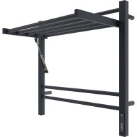 Электрический полотенцесушитель Terminus Горизонт П8 600х600 4670078543523 с полкой Черный муар