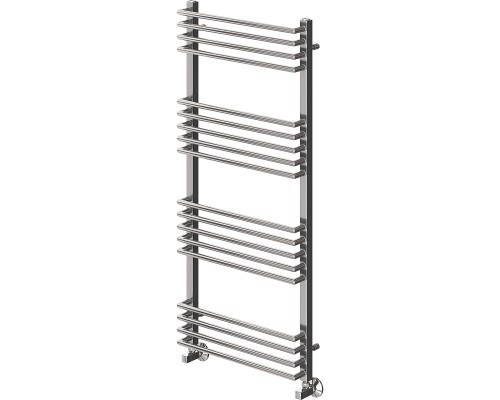 Водяной полотенцесушитель Terminus Арт П18 500х1200 4670078513397 Хром, нижнее подключение, G 1/2" ВР, с комплектом вентилей