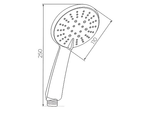 Ручной душ WesnaArt LD045 Хром