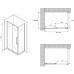 Душевой уголок Abber Schwarzer Diamant 100x60 профиль Хром стекло матовое