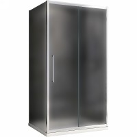 Душевой уголок Abber Schwarzer Diamant 160х60 профиль Хром стекло матовое