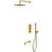 Душевая система Whitecross Y brushed gold YSET11GLB с термостатом Брашированное золото