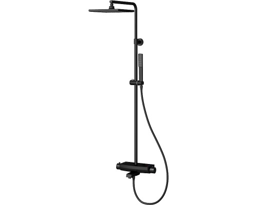 Душевая система Teska Mira DK3680 с термостатом Черная