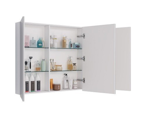 Зеркальный шкаф Lemark Universal 120 Белый глянец