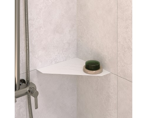 Металлическая полка RGW MT-03W 49279903-01 угловая Белая