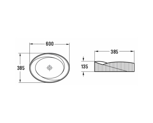 Раковина-чаша CeramaLux 60 78750 Белая глянцевая