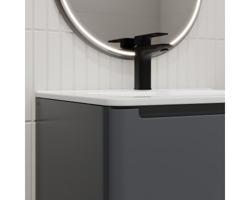 Тумба с раковиной Iddis Edifice 60 EDI60D0i95K подвесная Темно-серая