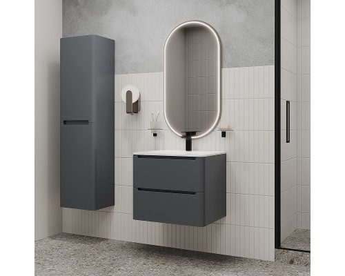 Тумба с раковиной Iddis Edifice 60 EDI60D0i95K подвесная Темно-серая