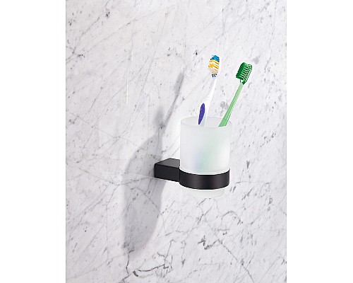 Стакан для зубных щеток Milacio Ultra MCU.961.MB Черный матовый