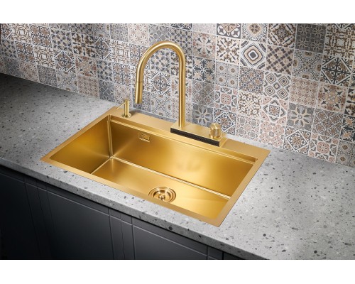 Кухонная мойка Milacio Denia 75 Золото