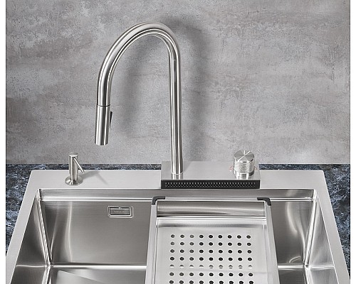 Смеситель для кухни Milacio Ultra MCU.556.SS Нержавеющая сталь