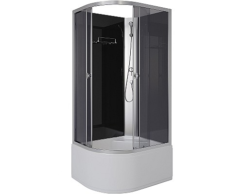 Душевая кабина Niagara Eco 90x80 R E90/80/40R/TN/BK без гидромассажа